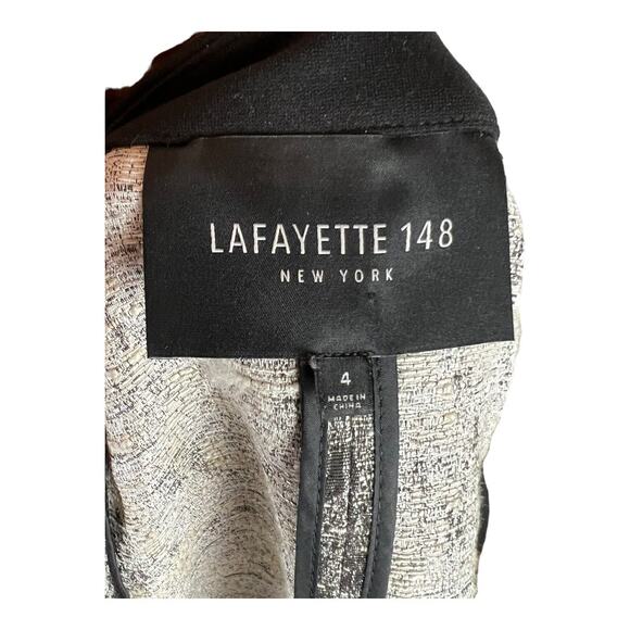 Lafayette 148 Linen Blend Womens Blazer Jacket Office Career Professional 4 - Picture 2 of 10